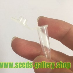 Πλαστικό διαφανές δοκιμαστικό σωλήνα Με καπάκι 0,5ml