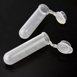 Kunststoff transparenter Reagenzglas mit Deckel 5 ml
