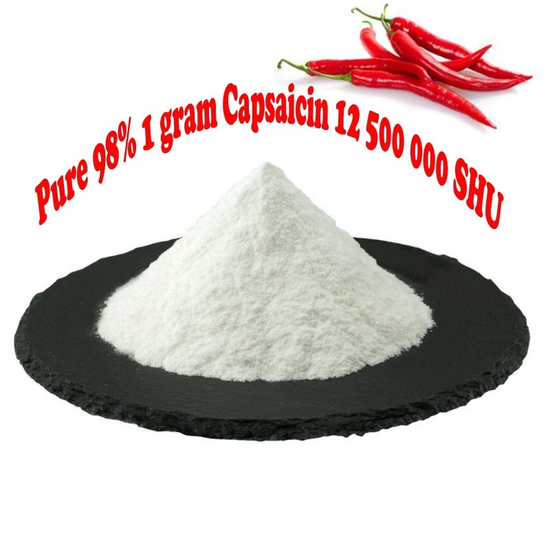 Чистый 98% 1 грамм капсаицина 12.500.000 SHU 40 - 1